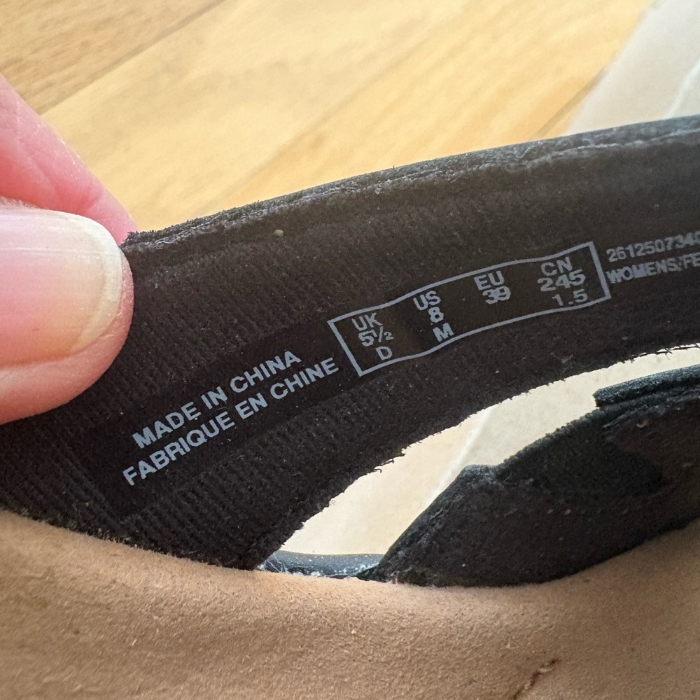 NWT Clark’s Black Sandals, size 8 - Picture 6 of 12